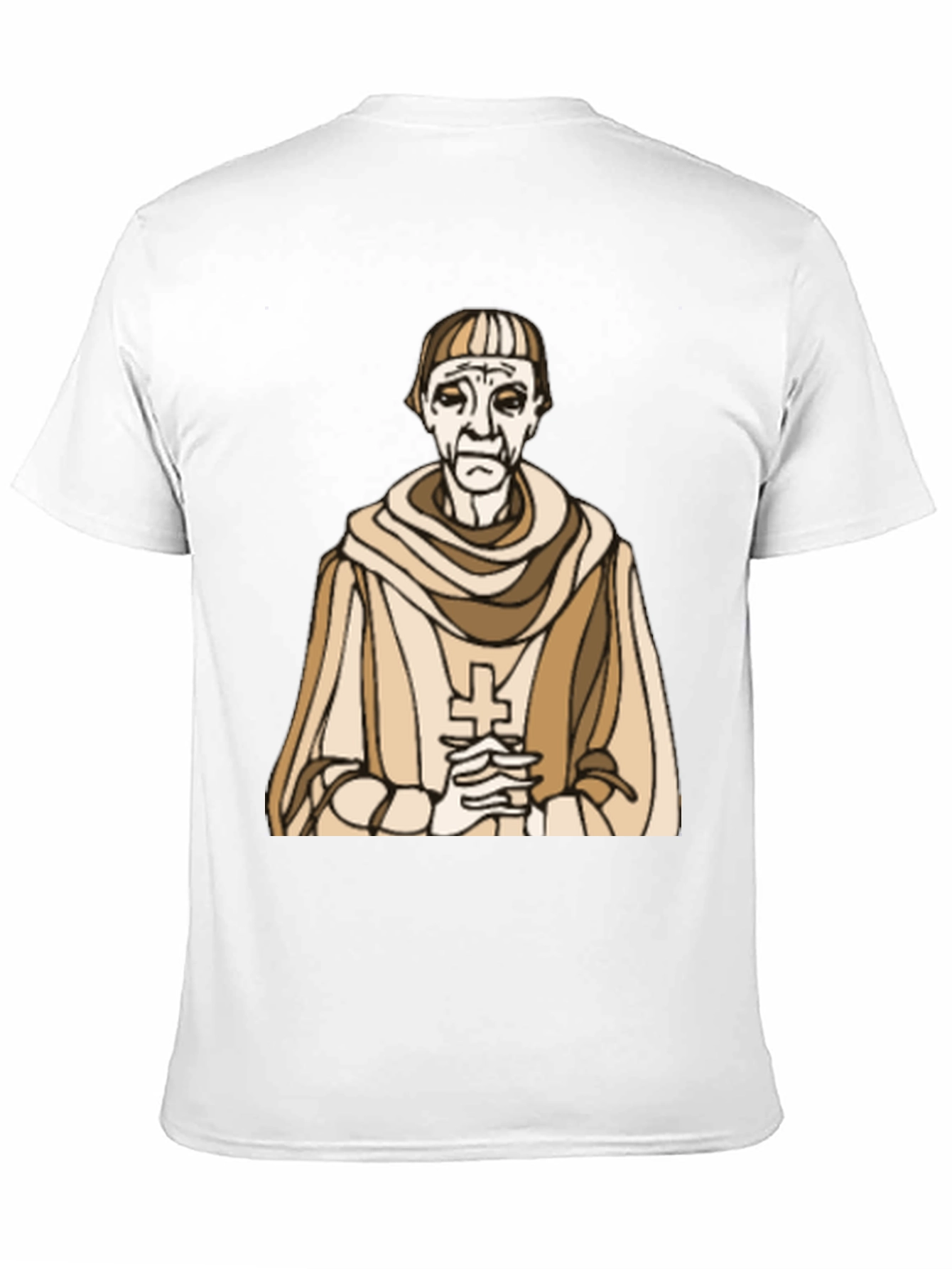 Monk Graphic Tee - Religious Humor Black T-Shirt