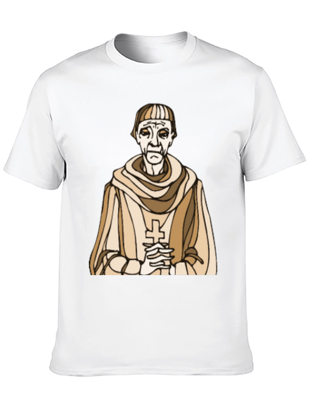 Monk Graphic Tee - Religious Humor Black T-Shirt