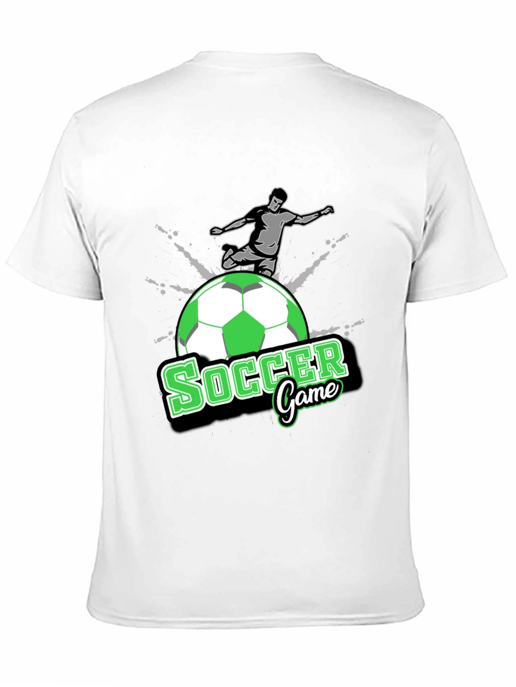 Soccer Game T-Shirt - Black Graphic Tee