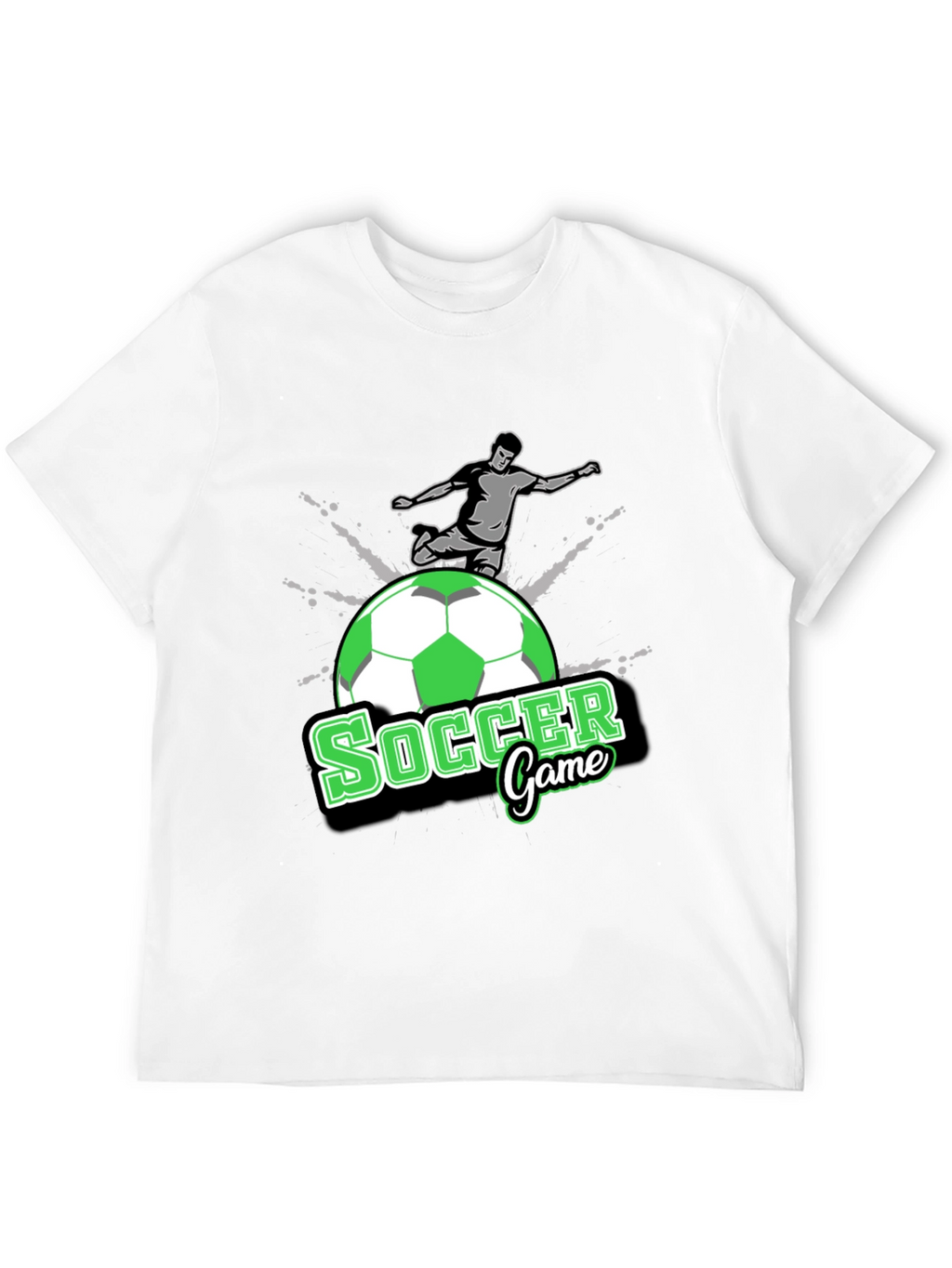 Soccer Game T-Shirt - Black Graphic Tee