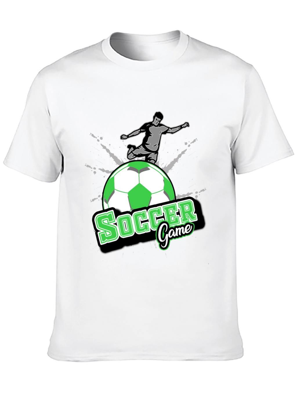 Soccer Game T-Shirt - Black Graphic Tee