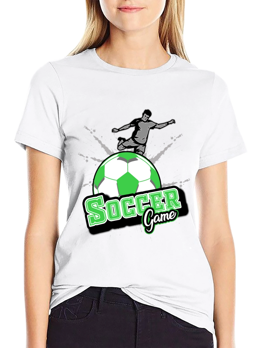 Soccer Game T-Shirt - Black Graphic Tee