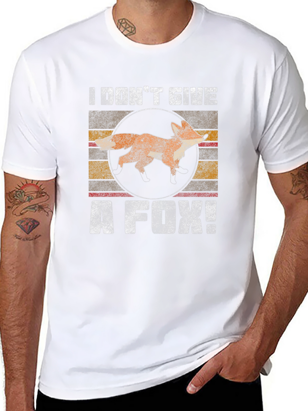 I Dont Give a Fox! T-Shirt Funny Animal Tee