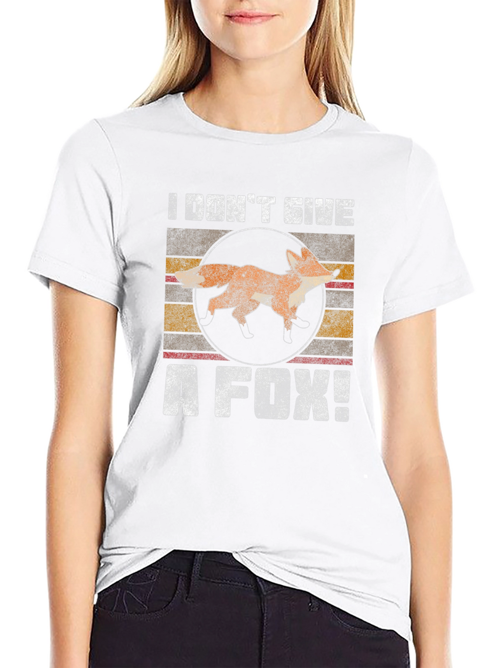 I Dont Give a Fox! T-Shirt Funny Animal Tee