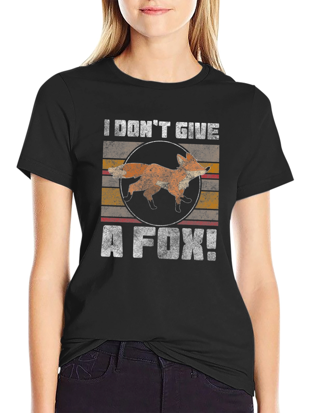 I Dont Give a Fox! T-Shirt Funny Animal Tee