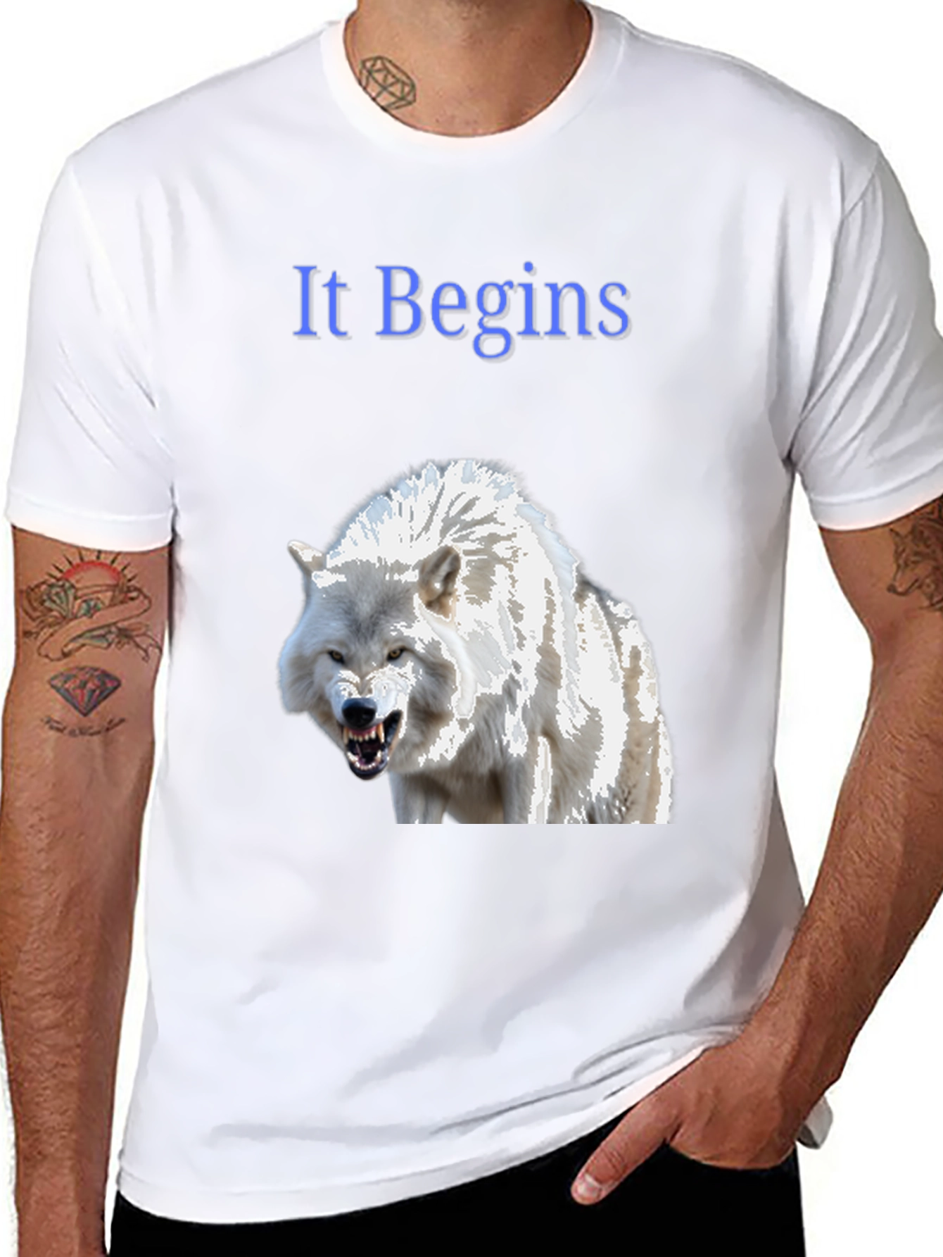 It Begins Wolf Graphic T-Shirt