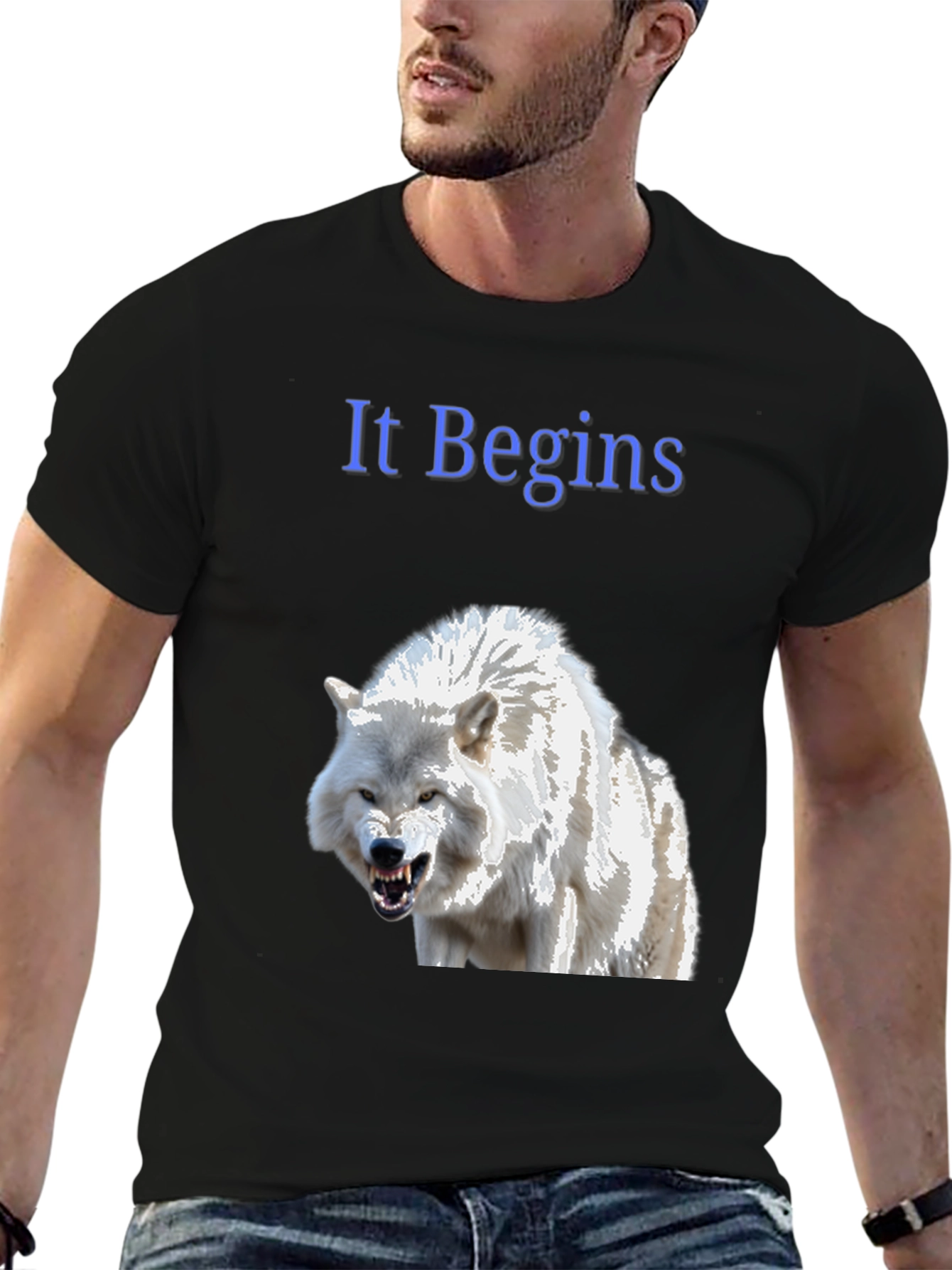 It Begins Wolf Graphic T-Shirt