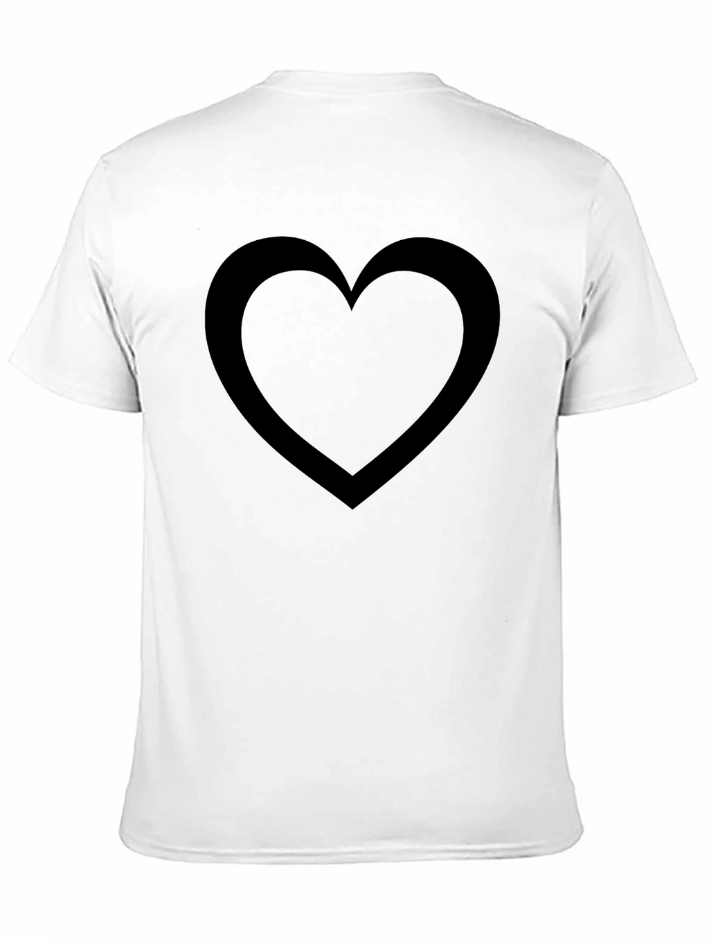 Black Heart Outline T-Shirt