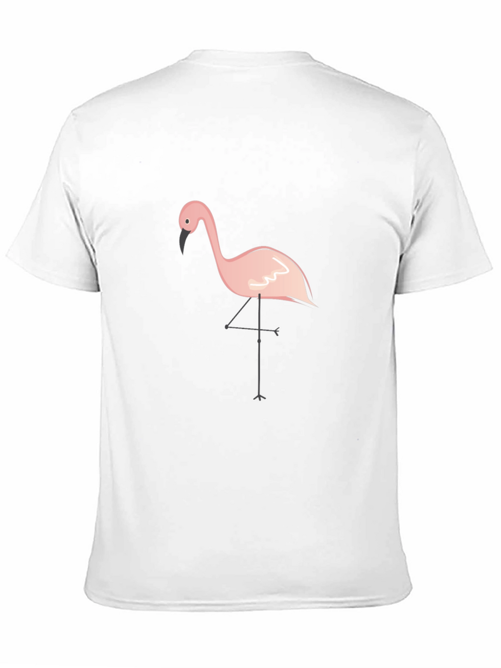Flamingo Graphic Tee - Casual Black T-Shirt