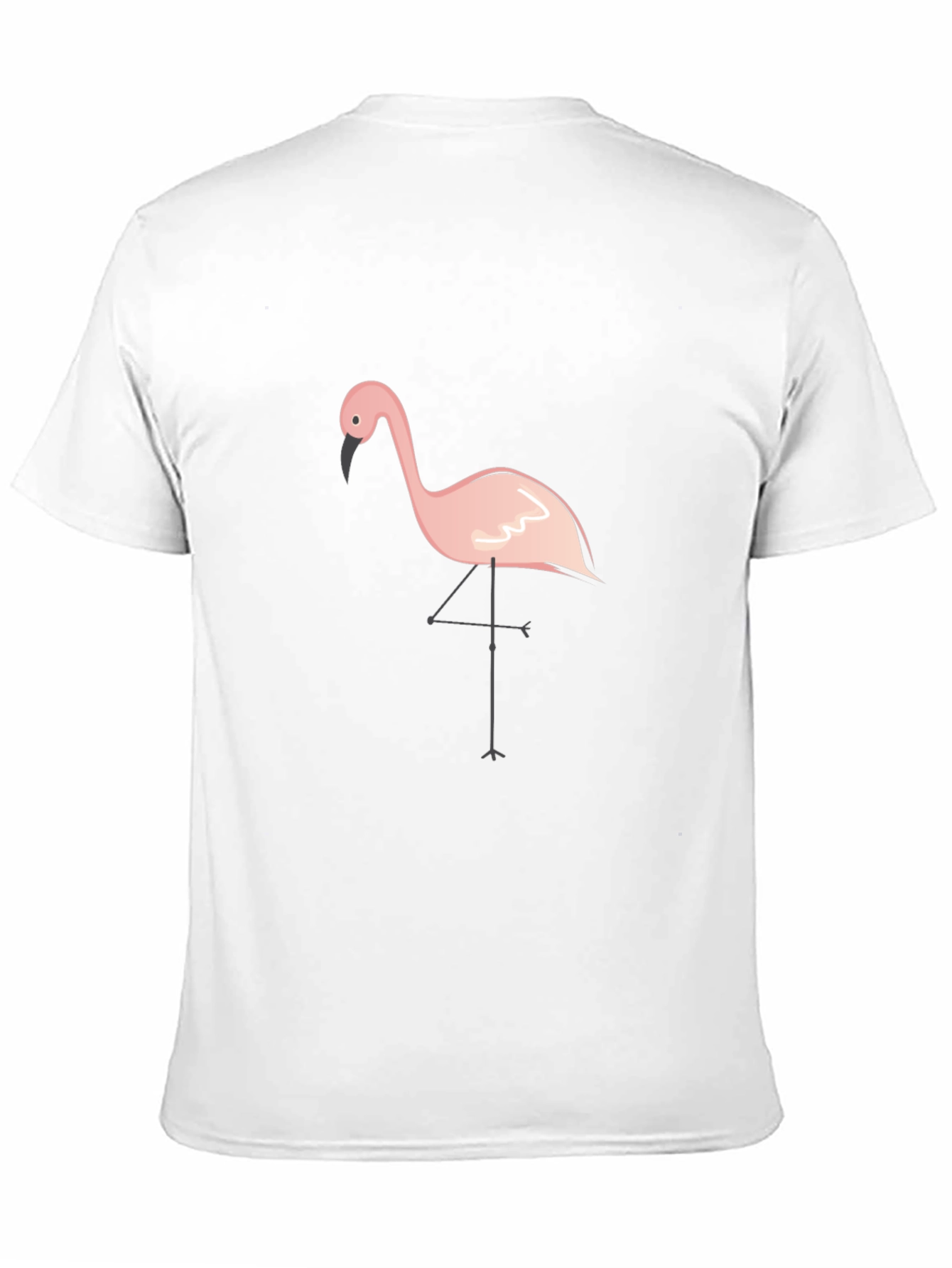 Flamingo Graphic Tee - Casual Black T-Shirt