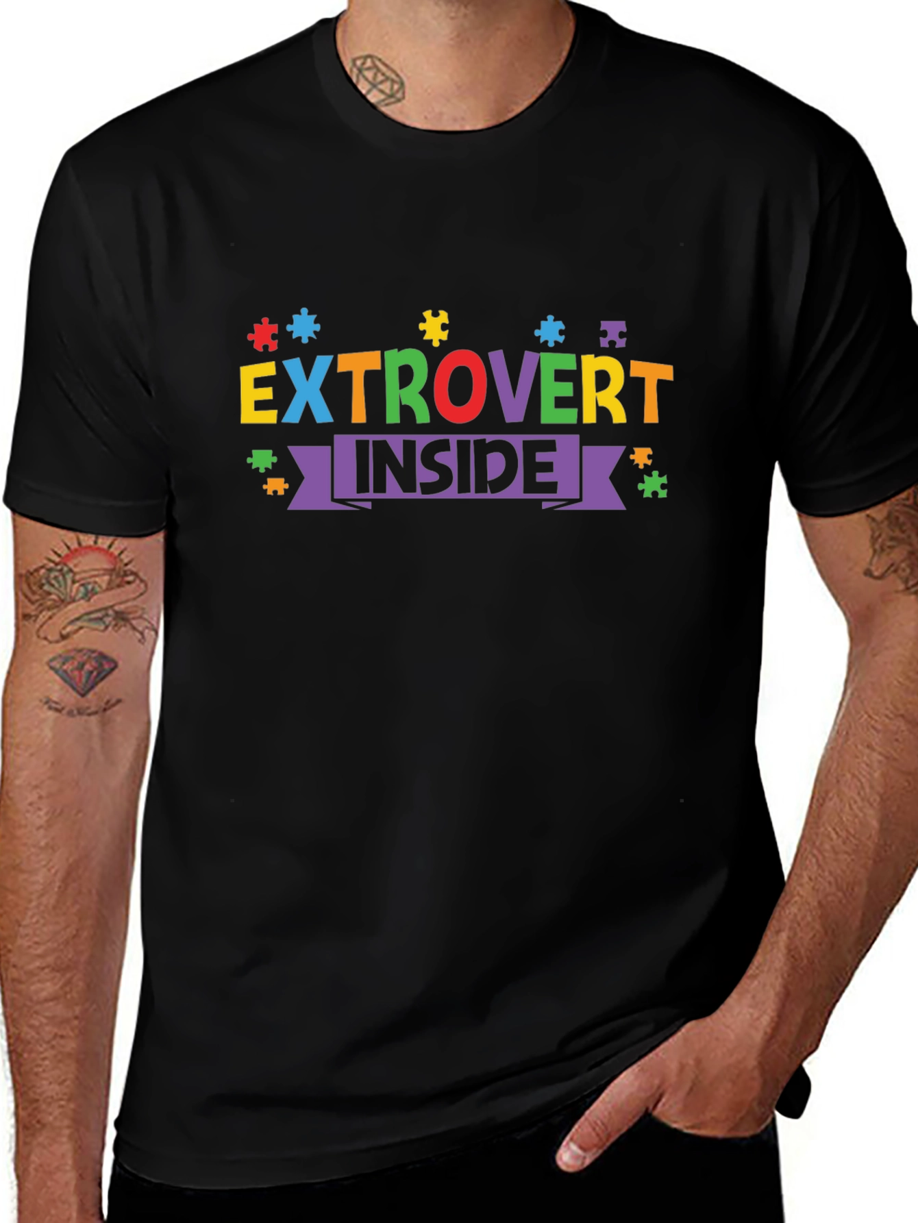 Extrovert Inside Graphic T-Shirt
