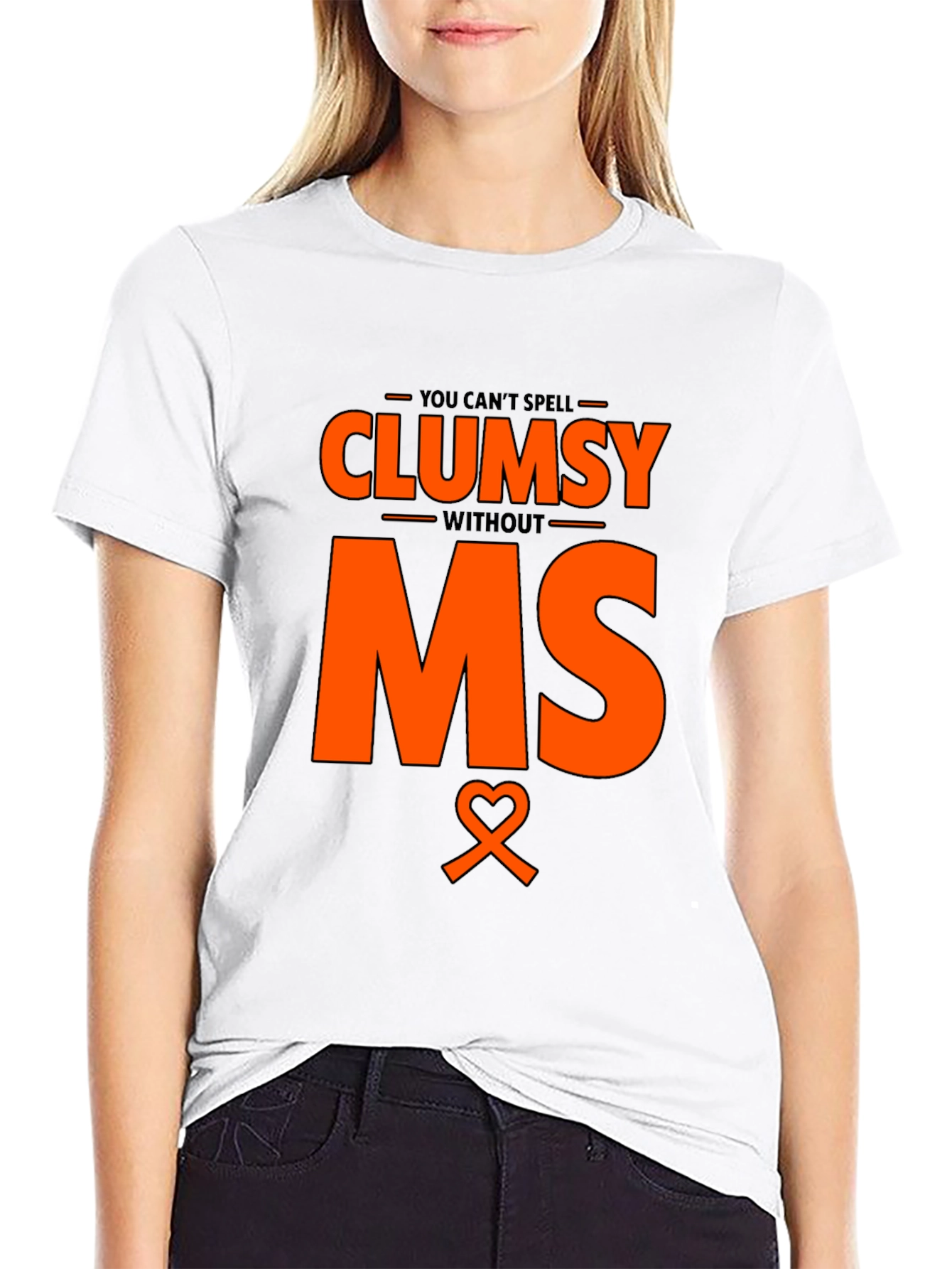 Clumsy Without MS Awareness T-Shirt
