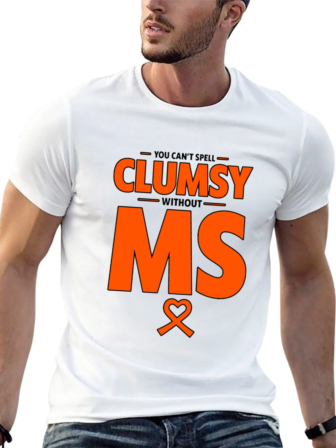 Clumsy Without MS Awareness T-Shirt