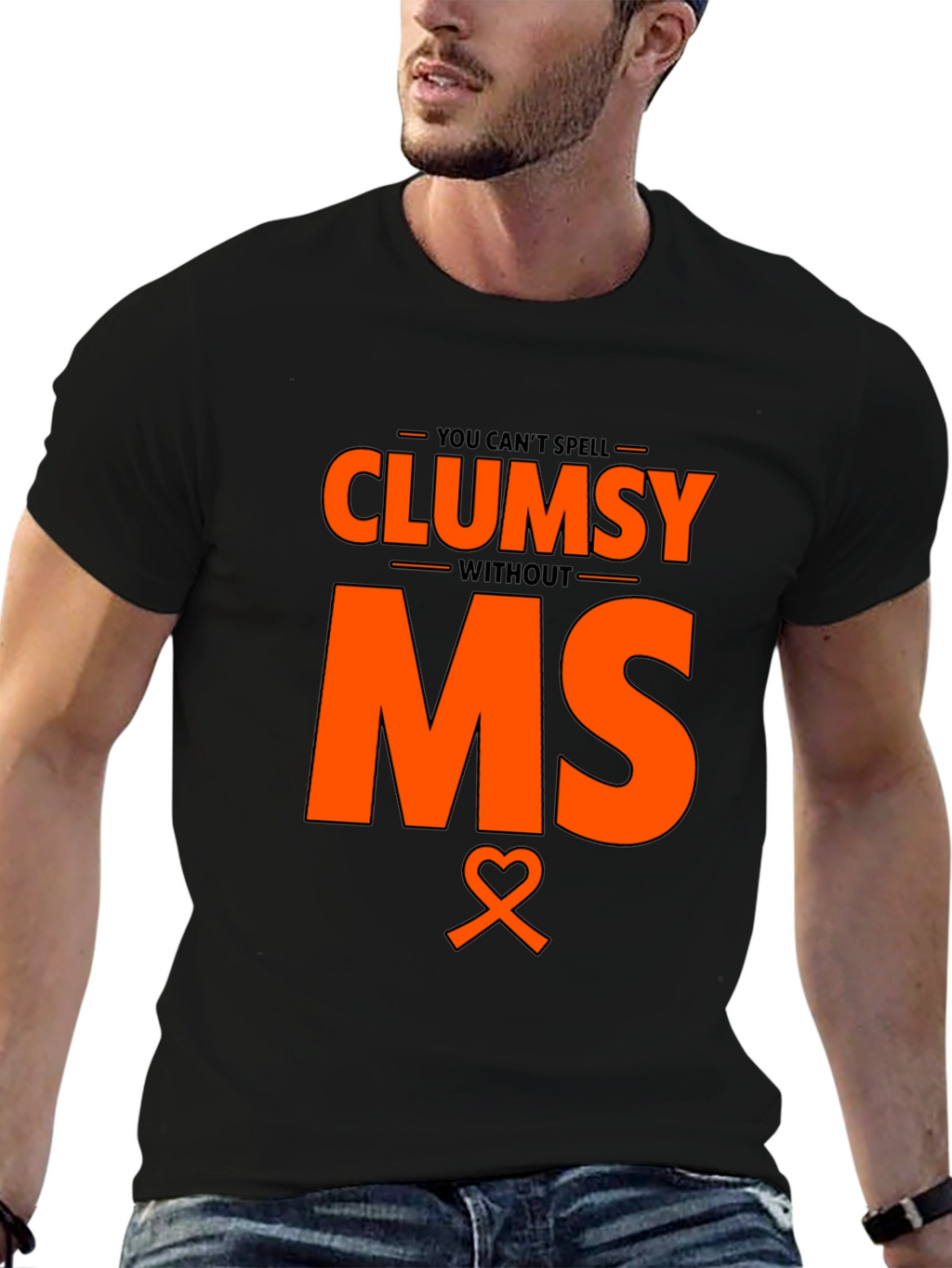 Clumsy Without MS Awareness T-Shirt