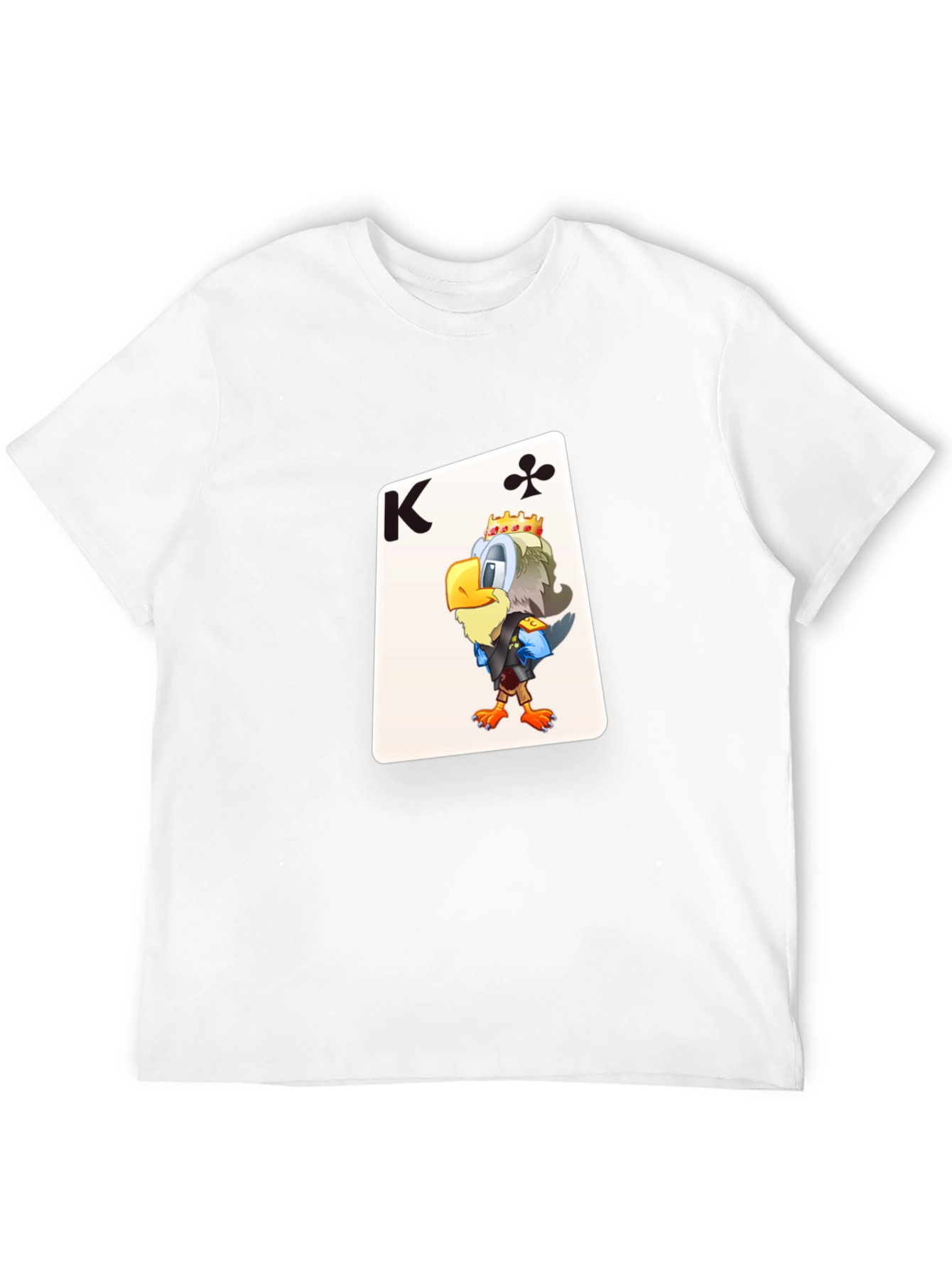 King of Clubs Graphic Tee - Black Cotton T-Shirt
