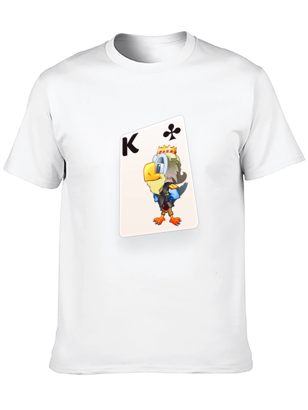 King of Clubs Graphic Tee - Black Cotton T-Shirt