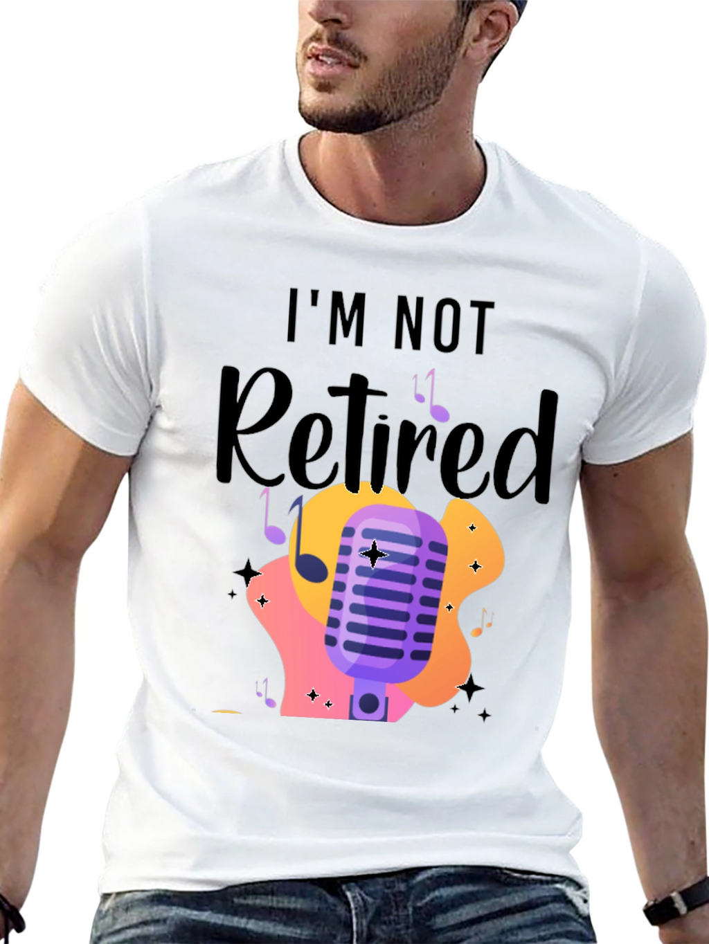 Im Not Retired Music Lover T-Shirt