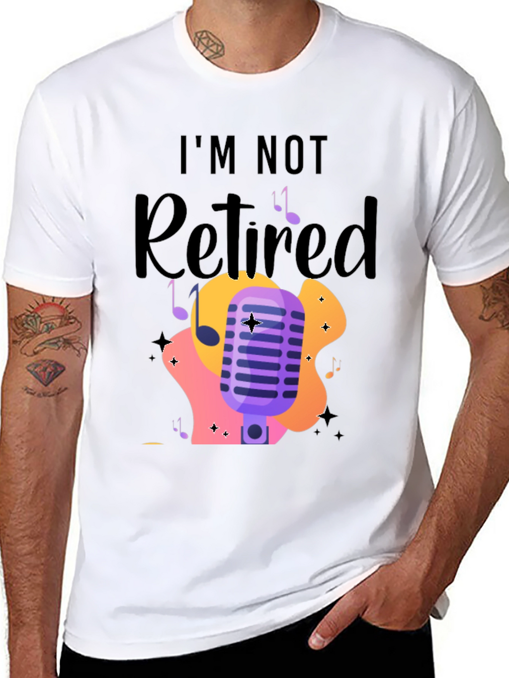 Im Not Retired Music Lover T-Shirt