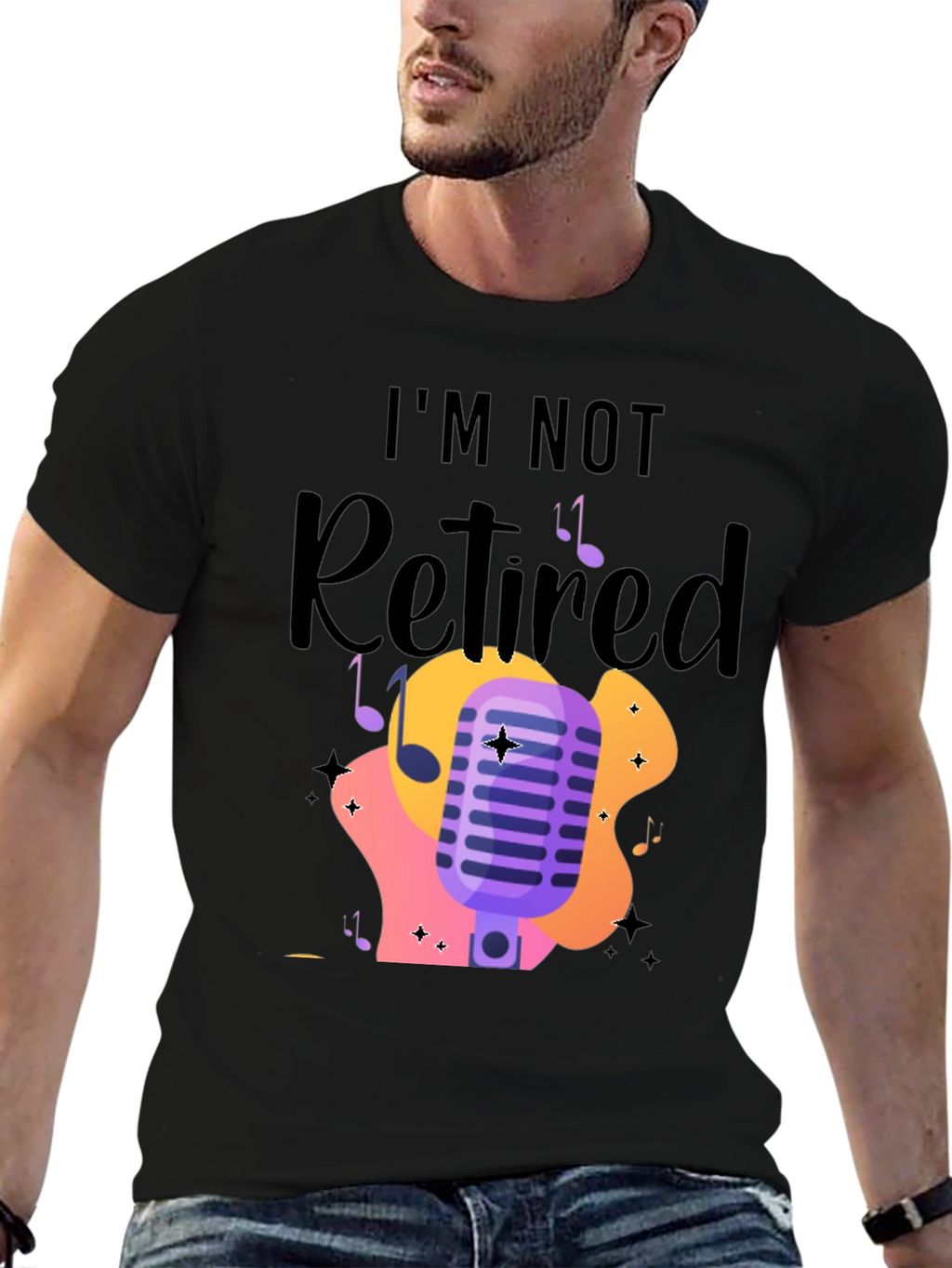 Im Not Retired Music Lover T-Shirt