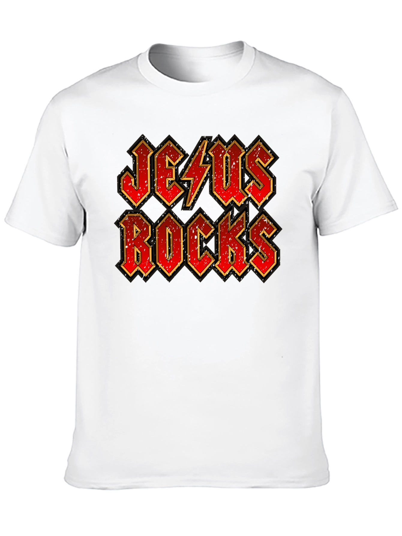 Jesus Rocks T-Shirt - Religious Graphic Tee