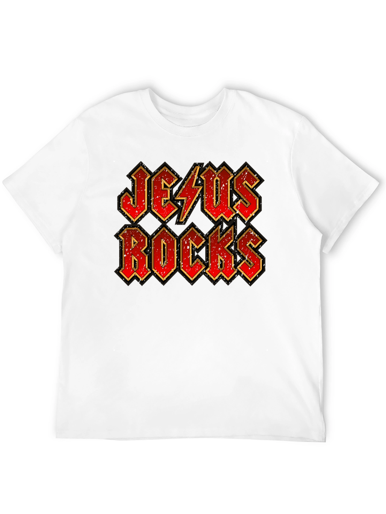 Jesus Rocks T-Shirt - Religious Graphic Tee
