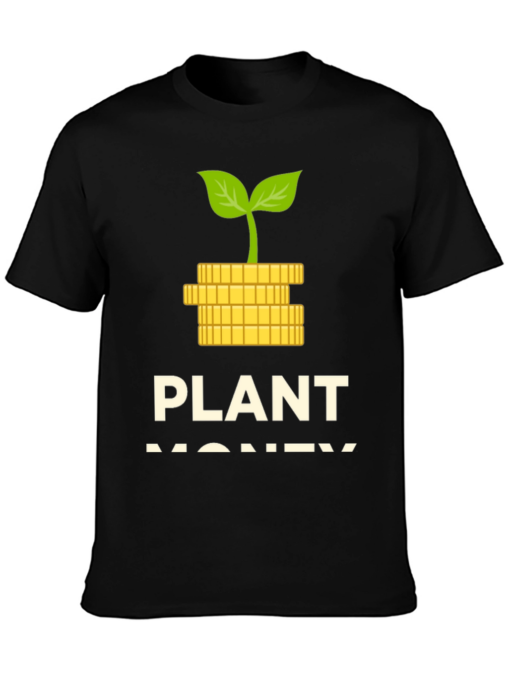 Plant Money Graphic T-Shirt - Black
