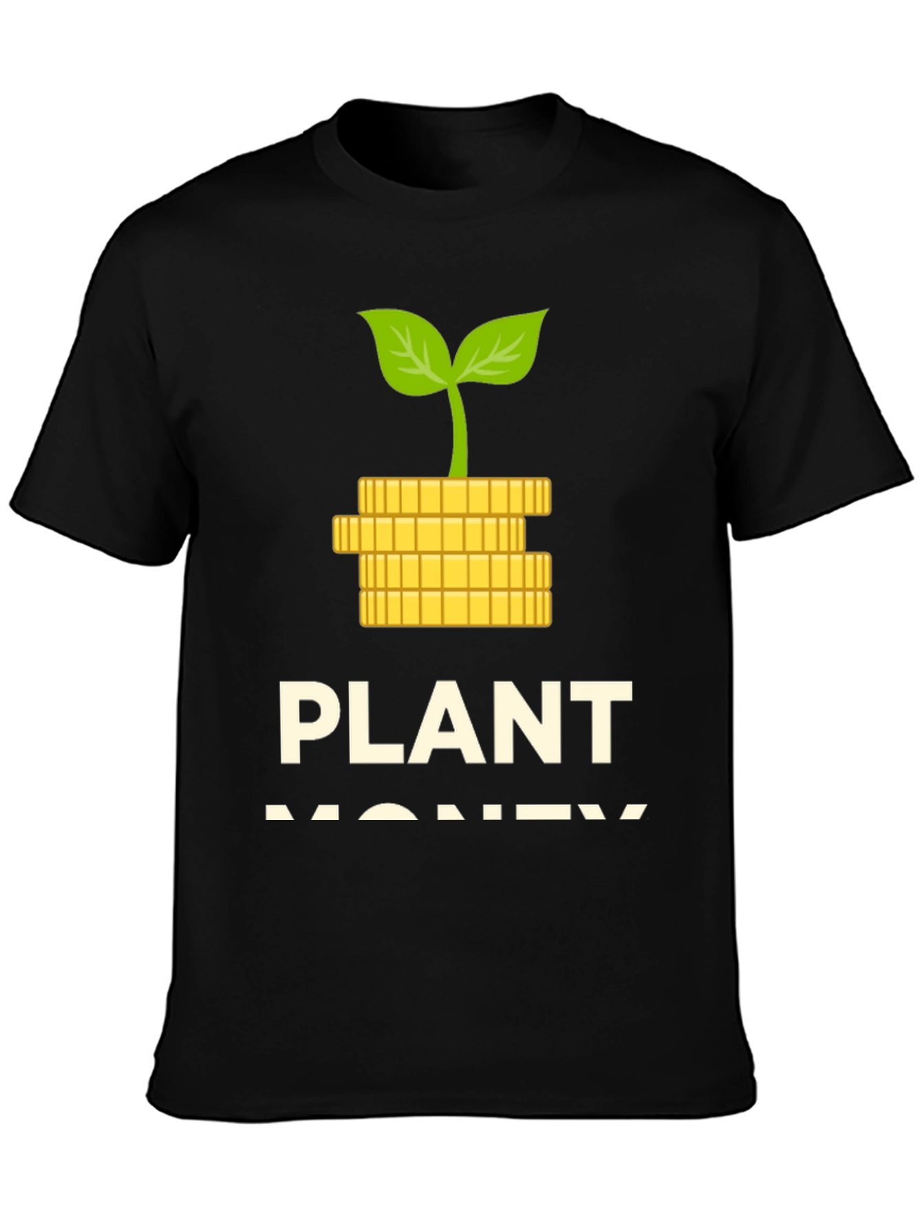 Plant Money Graphic T-Shirt - Black