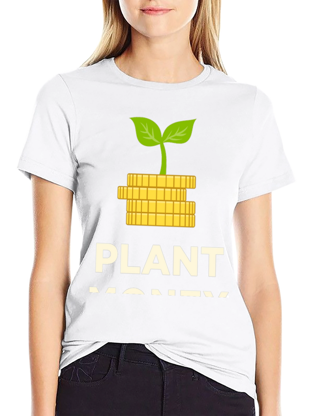 Plant Money Graphic T-Shirt - Black