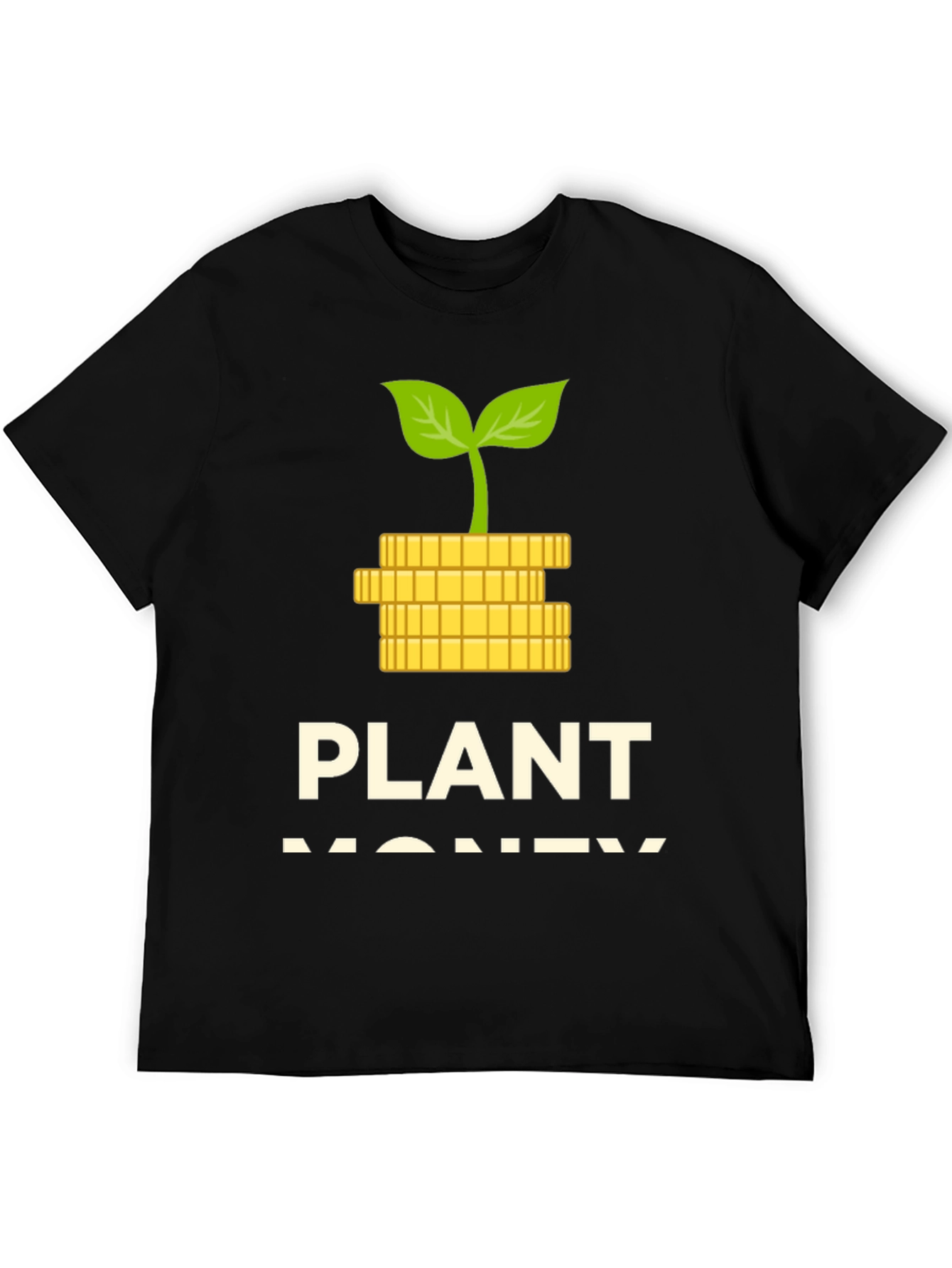 Plant Money Graphic T-Shirt - Black