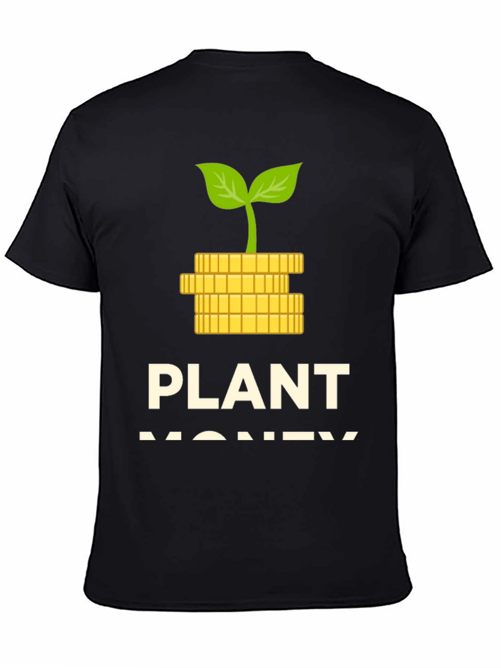 Plant Money Graphic T-Shirt - Black