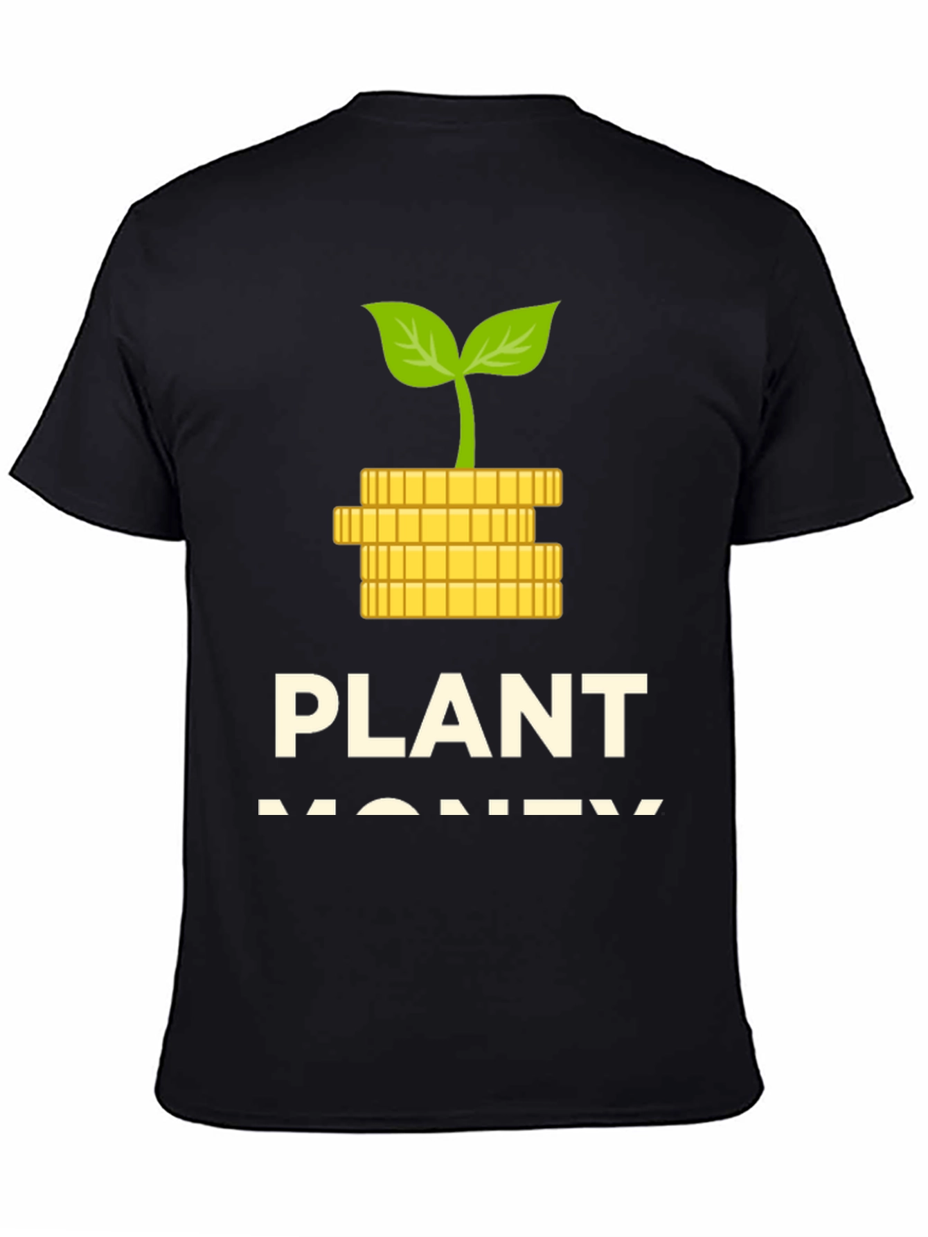 Plant Money Graphic T-Shirt - Black
