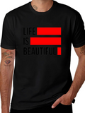 Life is Beautiful Graphic Tee - Black