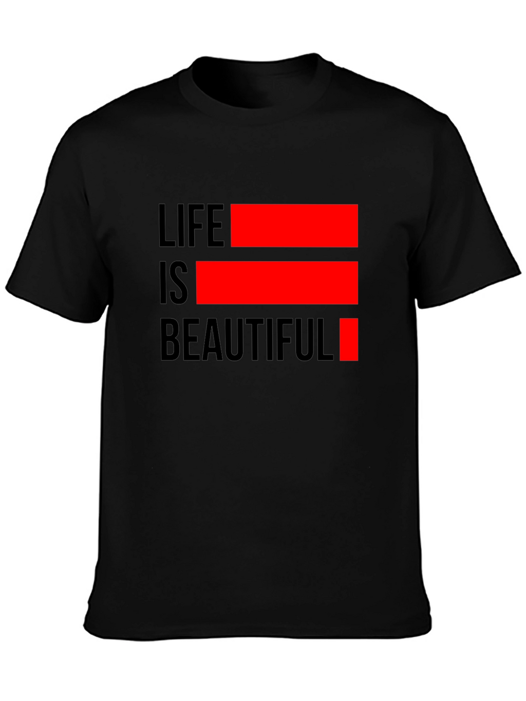 Life is Beautiful Graphic Tee - Black