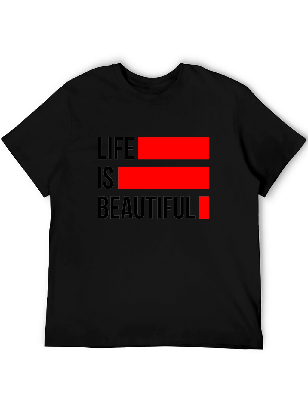 Life is Beautiful Graphic Tee - Black