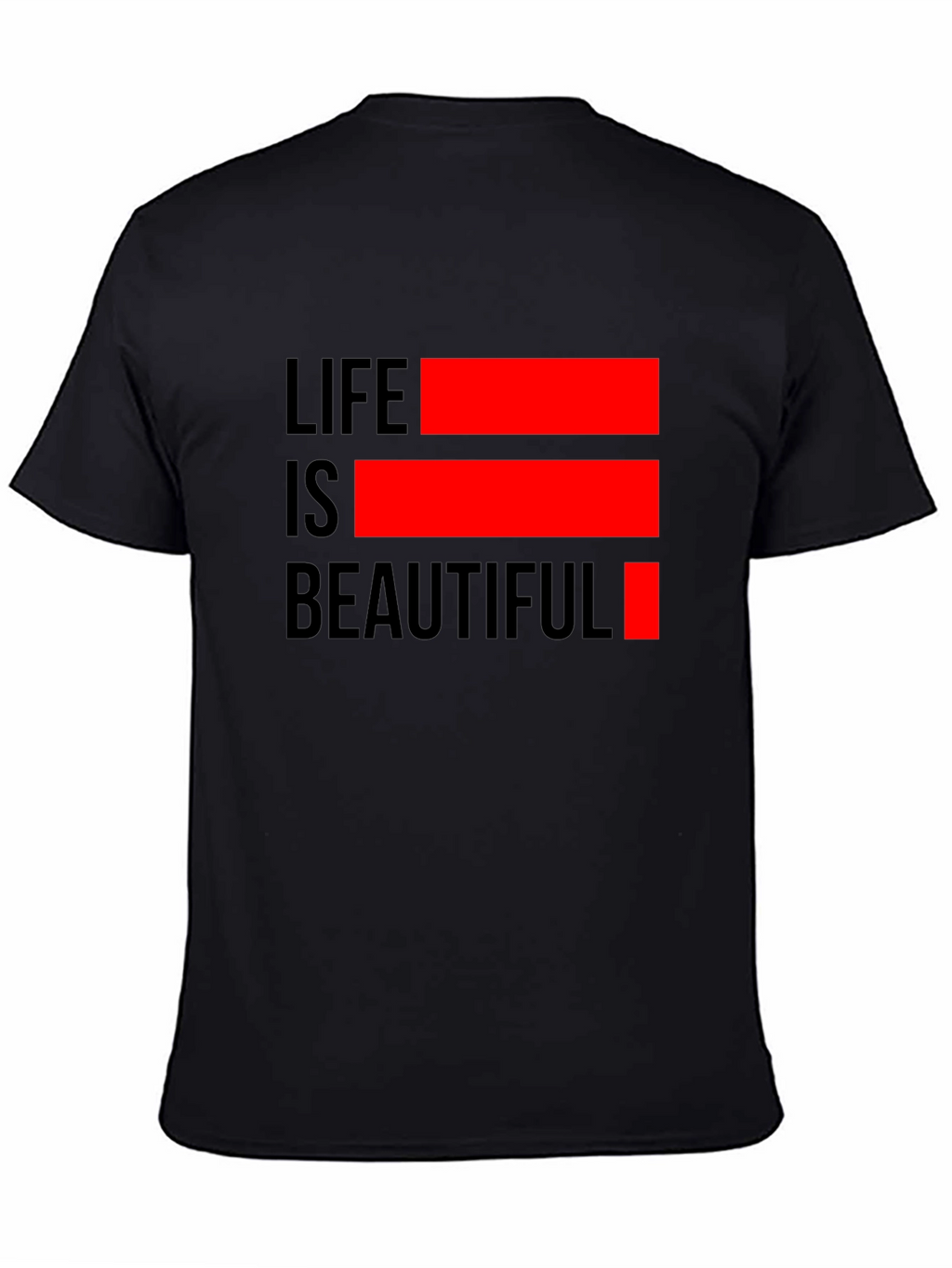 Life is Beautiful Graphic Tee - Black