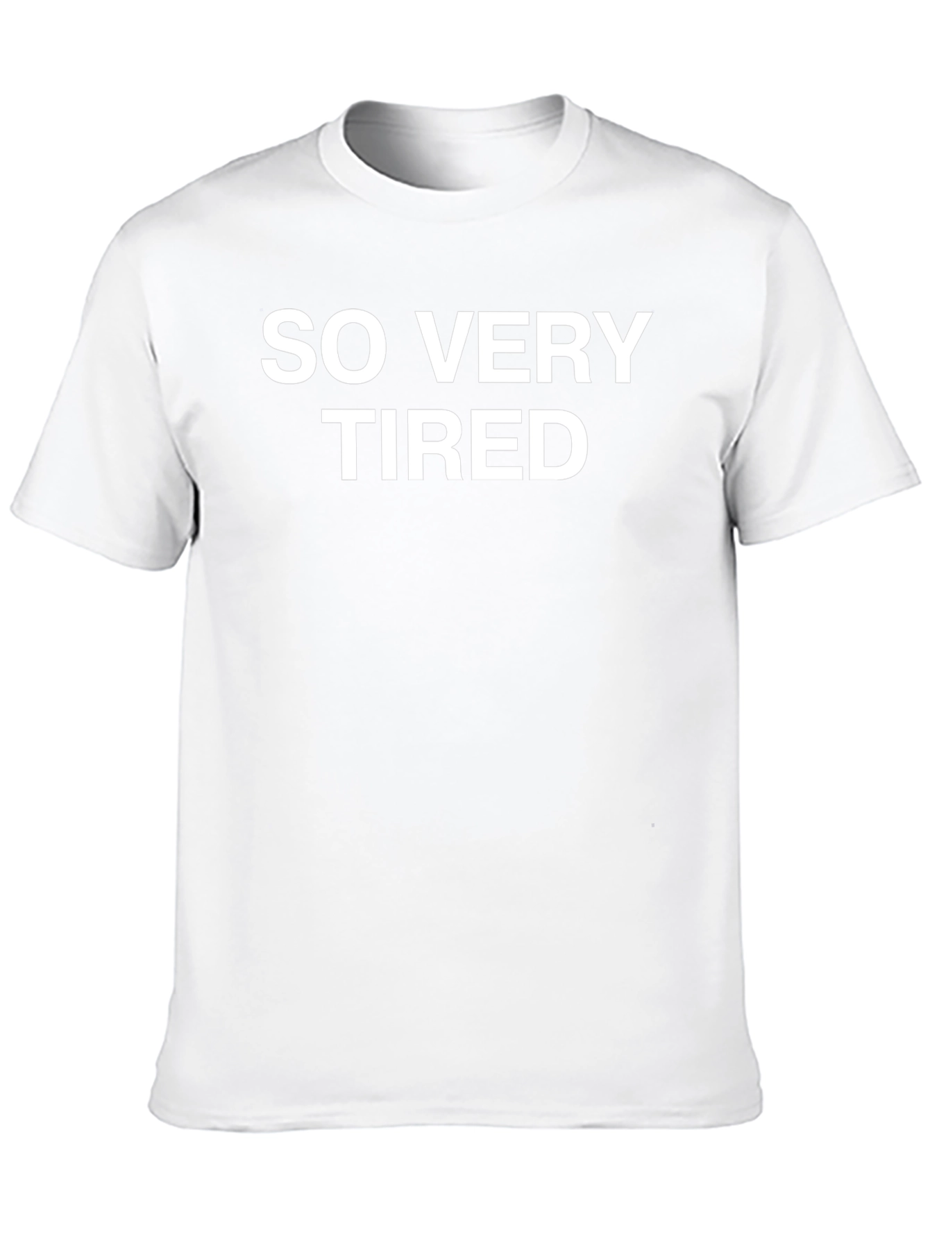So Very Tired Graphic Tee - Black Cotton Blend
