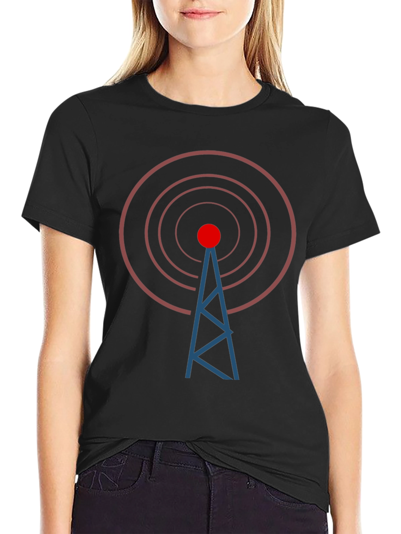 Antenna Signal T-Shirt - Stylish Graphic Tee