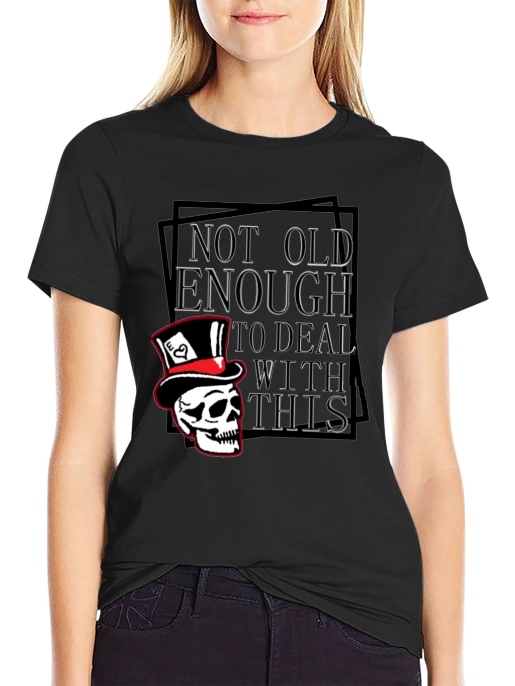Not Old Enough Skull Graphic T-Shirt