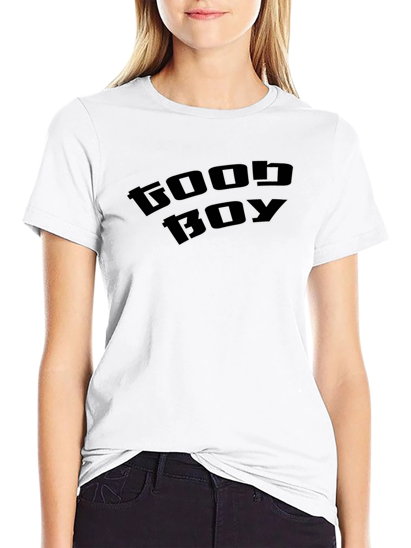 Good Boy Graphic Tee - Black Casual T-Shirt