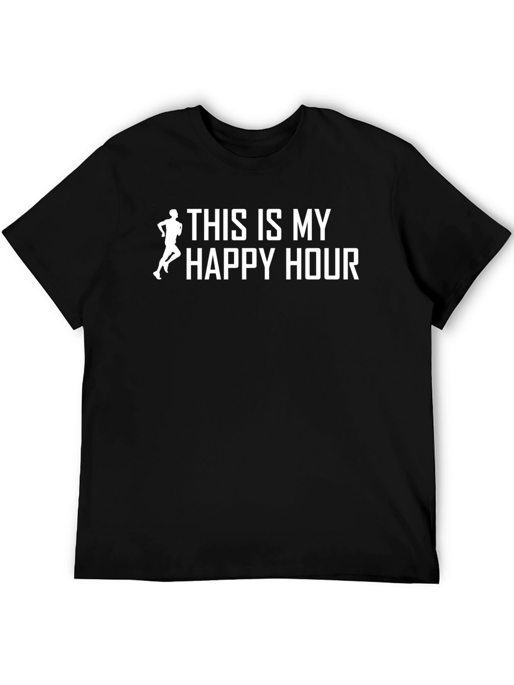This is My Happy Hour Running Graphic Tee