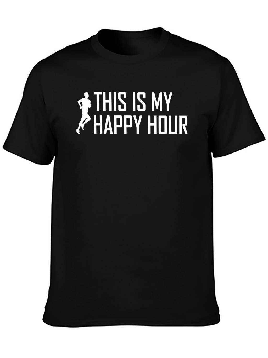 This is My Happy Hour Running Graphic Tee