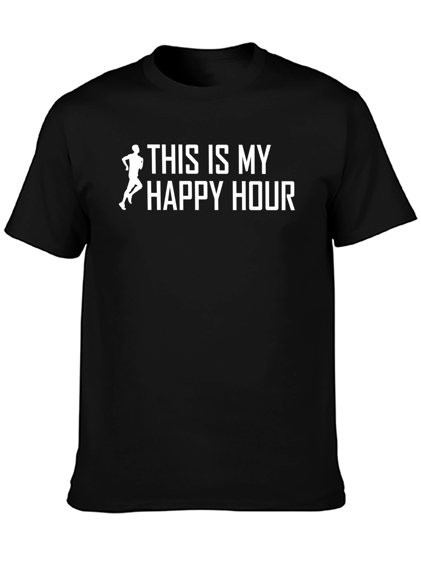 This is My Happy Hour Running Graphic Tee