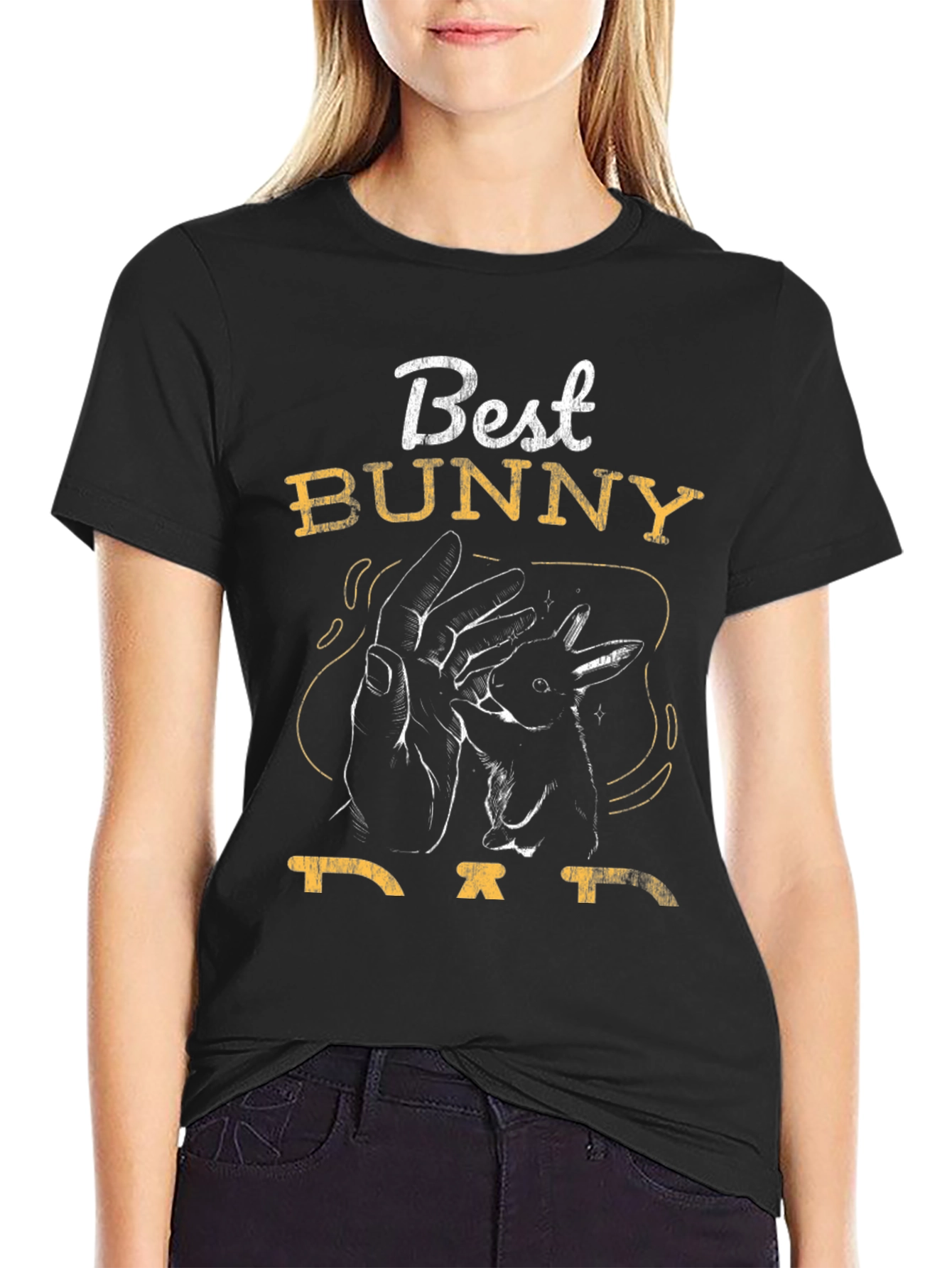 Best Bunny Dad T-Shirt - Mens Graphic Tee