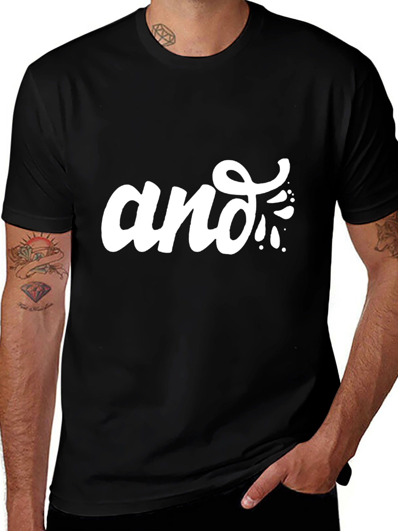 Stylish Black T-Shirt with and Graphic