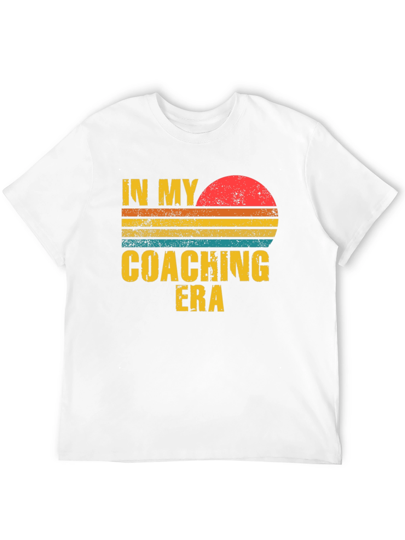 Coaching Era Graphic Tee - Retro Sunset Design