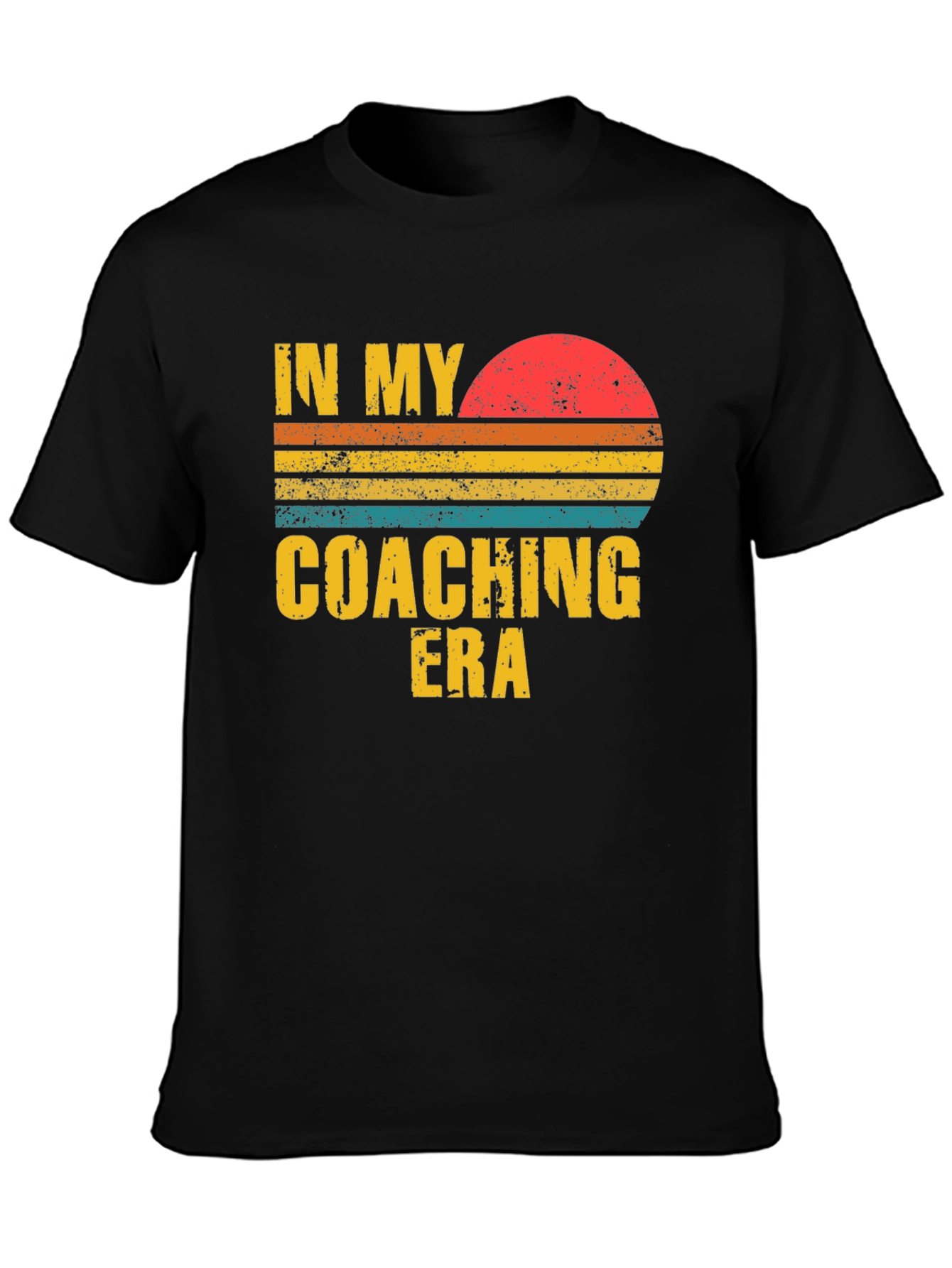 Coaching Era Graphic Tee - Retro Sunset Design