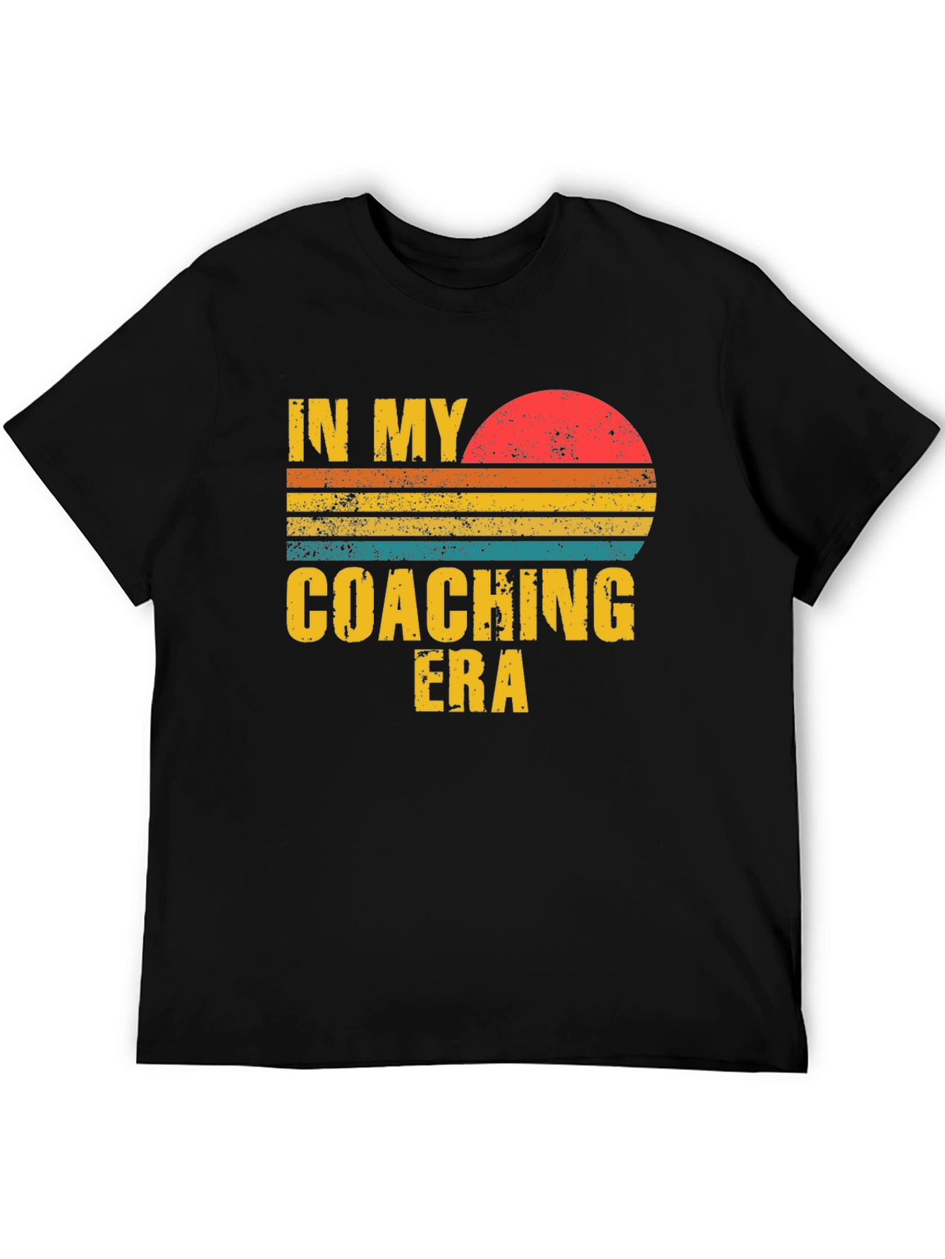 Coaching Era Graphic Tee - Retro Sunset Design