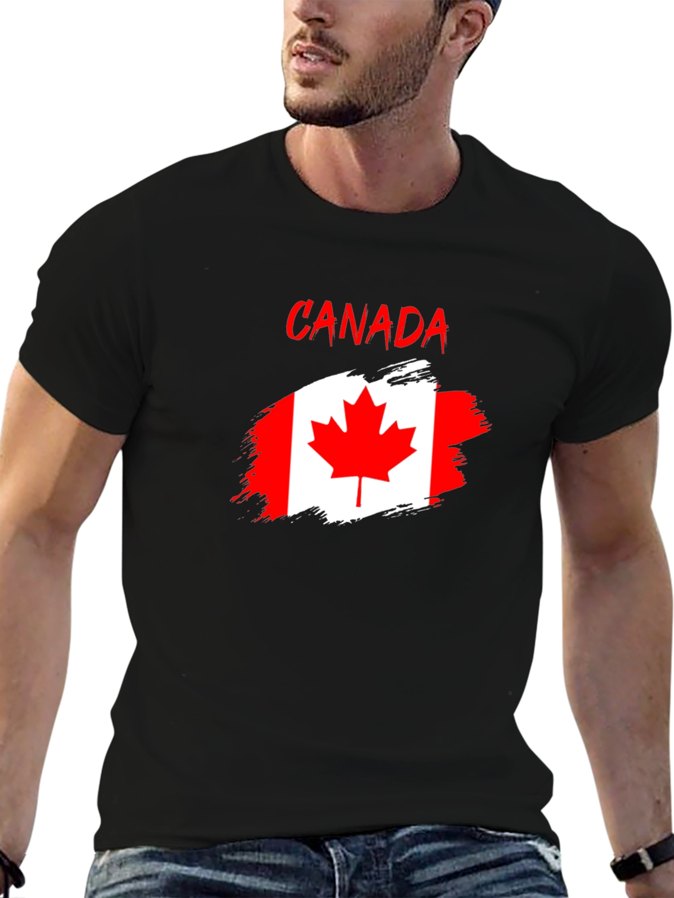 Canada Flag T-Shirt - Distressed Graphic Tee