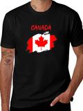 Canada Flag T-Shirt - Distressed Graphic Tee