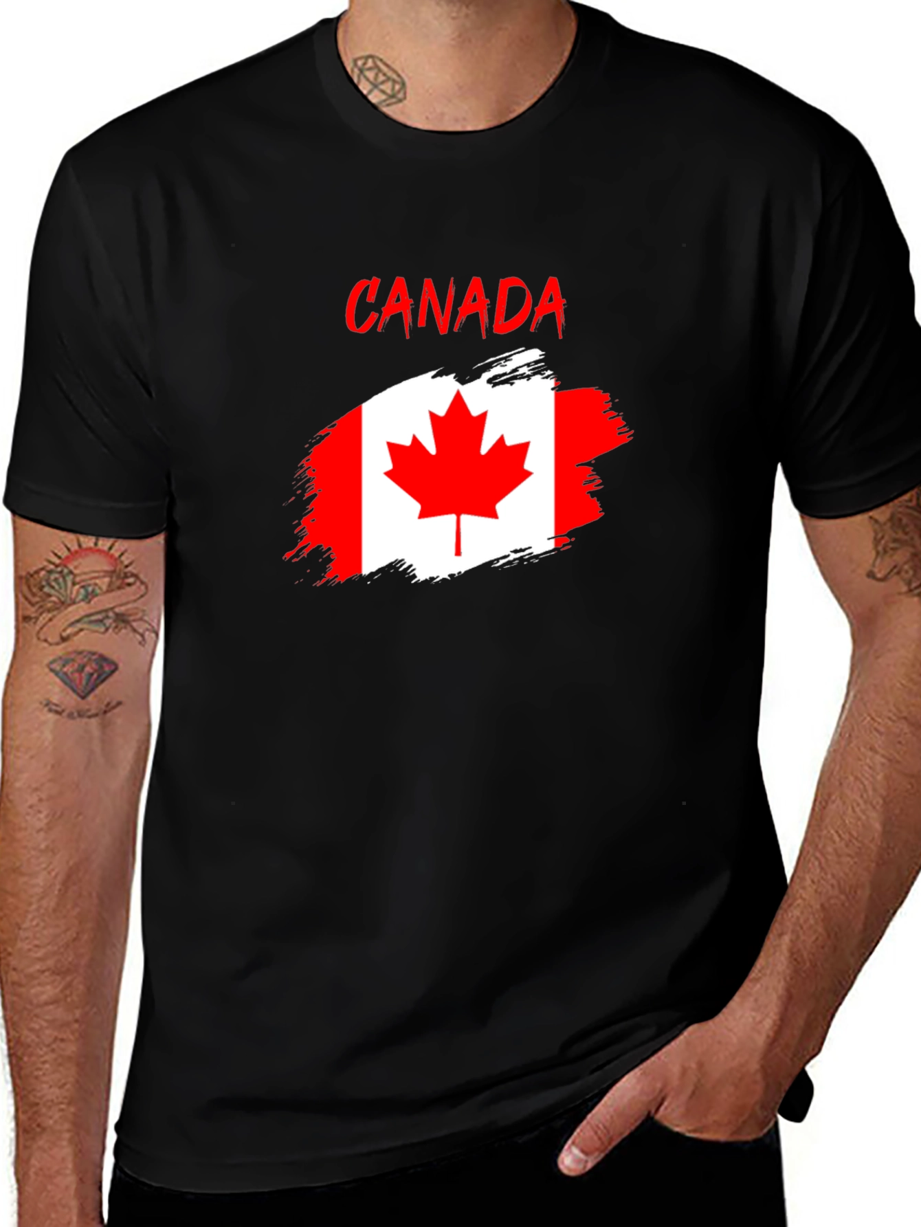 Canada Flag T-Shirt - Distressed Graphic Tee